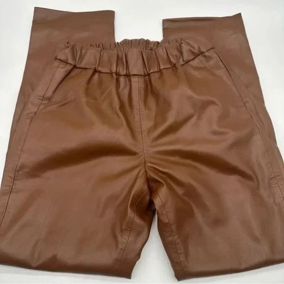 Anine Bing Colton Track Pant in Brown Small B1024 - Picture 6 of 8